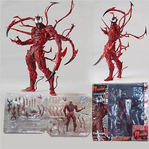 ENFILY Nendoroid Spider-Man Yamaguchi estilo móvil Venom Carnage anime figura de acción personaje coleccionable modelo estatua juguetes PVC figuras adornos de escritorio (masacre estilo Yamaguchi Kk)