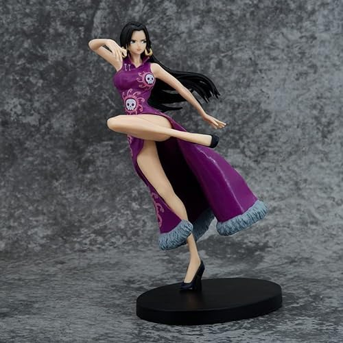 ENFILY One Piece Figures, Pirate Empress Boa Hancock Statue 21 cm/8.3 Inch Snake Princess Boa Hancock Figure Cartoon Doll Toys Anime Collection Decoration for Anime Fans