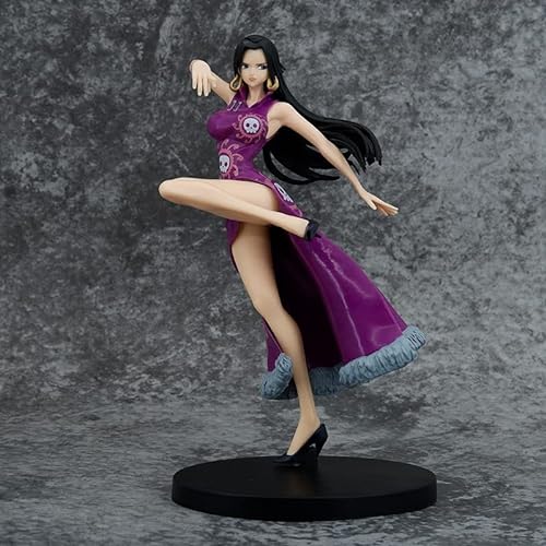 ENFILY One Piece Figures, Pirate Empress Boa Hancock Statue 21 cm/8.3 Inch Snake Princess Boa Hancock Figure Cartoon Doll Toys Anime Collection Decoration for Anime Fans