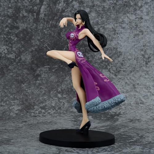 ENFILY One Piece Figures, Pirate Empress Boa Hancock Statue 21 cm/8.3 Inch Snake Princess Boa Hancock Figure Cartoon Doll Toys Anime Collection Decoration for Anime Fans