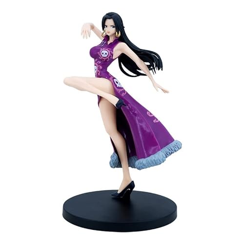 ENFILY One Piece Figures, Pirate Empress Boa Hancock Statue 21 cm/8.3 Inch Snake Princess Boa Hancock Figure Cartoon Doll Toys Anime Collection Decoration for Anime Fans