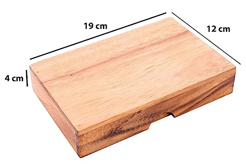 Engelhart - 350100 - Tangram Doble de Madera - Juego ecológico de Madera - 1 y 2 Jugadores - Dimensiones: 4 x 19,2 x 12,5 cm - a Partir de 4 años