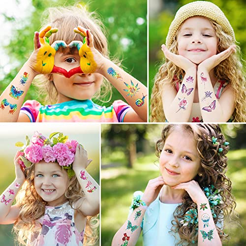 ENLACE Tatuajes para niños, juego de 10 mariposas, para niñas, niños, tatuajes temporales para niños como regalo de cumpleaños, tatuajes infantiles para cumpleaños infantiles, fiestas