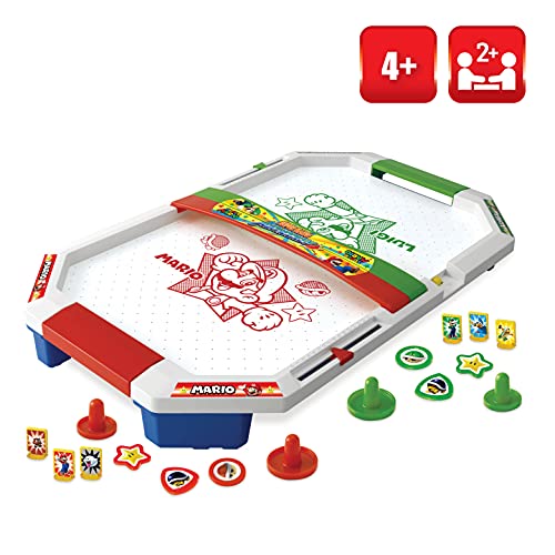 EPOCH Games 7415 Super Mario Air Hockey - Juego de Mesa & EPOCH GAMES 7397 Super Mario Hover Shell Strike - Juego de Mesa