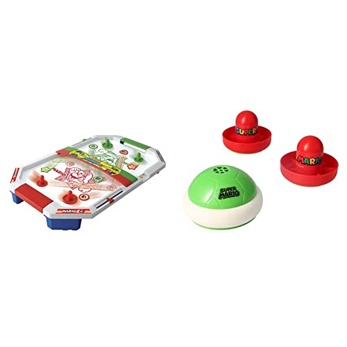 EPOCH Games 7415 Super Mario Air Hockey - Juego de Mesa & EPOCH GAMES 7397 Super Mario Hover Shell Strike - Juego de Mesa