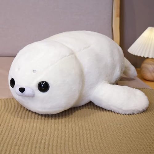 Ermano Peluche Juguete 50 centímetros de Animales del Mundo Marino encantadores muñecas de Peluche de León Marino Blanco Lindas focas de Dibujos Animados Regalos de cumpleaños de Chicas de Peluche