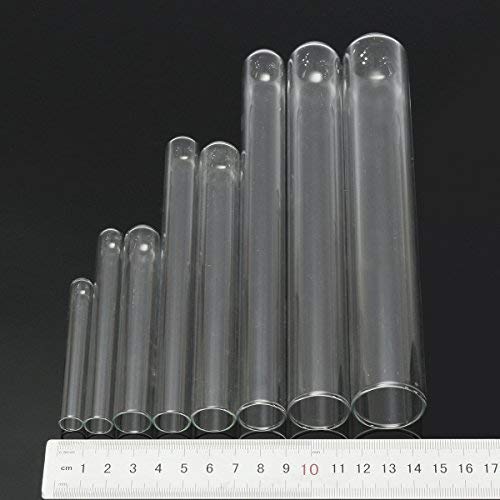 EsportsMJJ 5Pcs Laboratorio Transparente Tubo De Prueba De Vidrio Borosilicato En Diverso Tamaño Para Laboratorio - 006