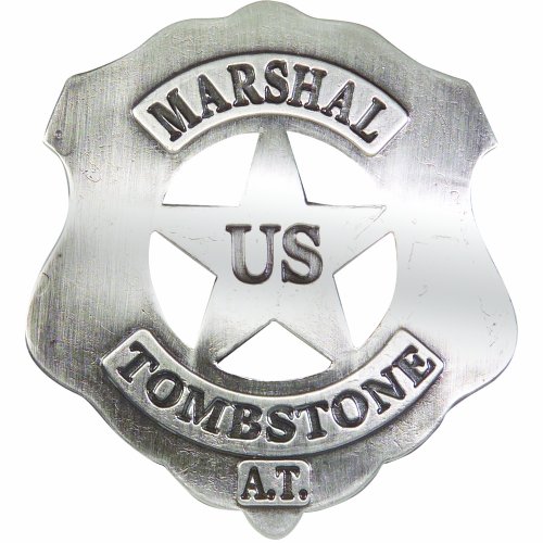 Estrella de Sheriff, diseño con Texto us-Marshal Tombstone 1879"