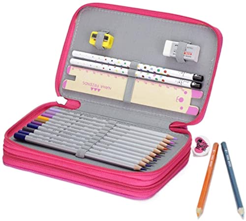 Estuches de Lápices Estuche Funda de lápiz Kawaii36 / 48/72 Agujeros Penalty Pencil Funda Big Plan Caja Caja Niños Multifunción Multifunción Papelería Suministros Estuche de lápices Estuche para Lápic