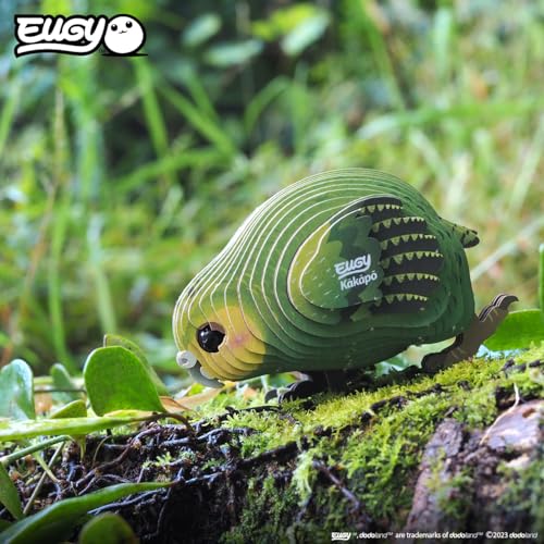 EUGY 099 Kakapo. Eco-Friendly 3D Paper Puzzle