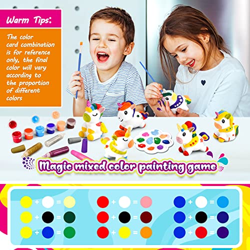 EUTOYZ Juguetes 3 4 5 6 7 8 9 10 Años, Unicornios para Niñas Regalo Niña 3-10 Años Figuras para Pintar Manualidades Juegos para Niños 3-10 Años Regalos Cumpleaños Regalo Navidad