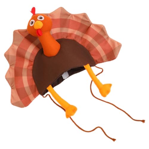 EXCEART Gorro De Pavo De Acción De Gracias Disfraz De Pavo Sombrero Sombrero De Gobbler De Pavo De Felpa Para Fiesta De Disfraces De Acción De Gracias Juego De Rol Accesorios De