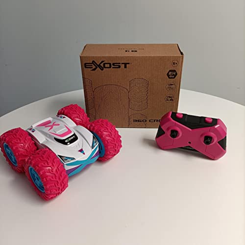 Exost Exost-360 Coche teledirigido Todoterreno, 360 Cross Rosado, Color Pink (Silverlit 54727), Unisex niños.