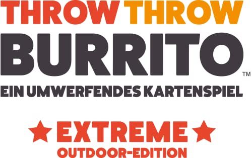 Exploding Kittens | Throw Throw Burrito Extreme Outdoor Edition | Juego de Fiesta | Juego de Cartas | 2-6 Jugadores | A Partir de 7 años | 15 Minutos | alemán