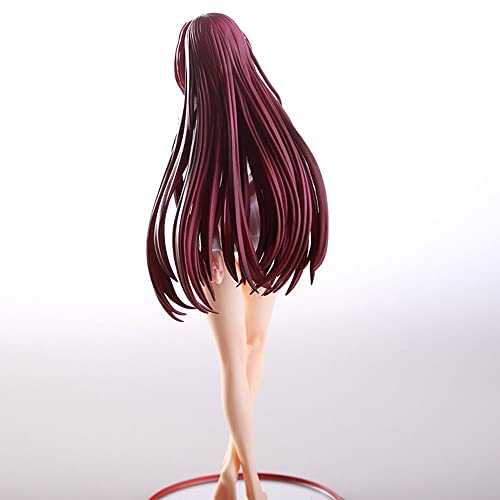 FABIIA Anime Figura 1/7 Modo de Desgaste de la Sala de Scathach [Serie de Destino] Buty Hot Girl con un Suéter Persona de Pierna Desnuda Cargas de Caricatura Modelo de Juguete en Caja 23Cm/9.06In/Púrp