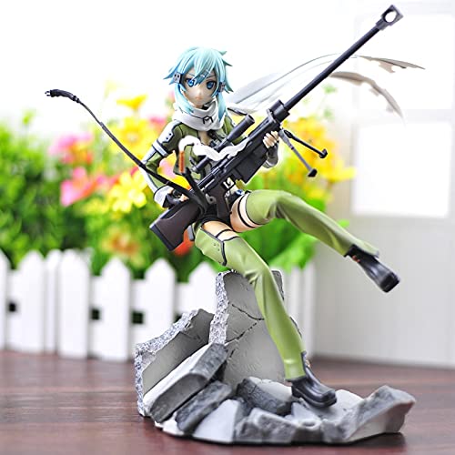 FABIIA Anime Sao Phantom Bullet Sinon Acción Figura 1/8 Sit Sit Sword Art Onlineo Pvc Pvc Modelo de Colección Pvc Estatú