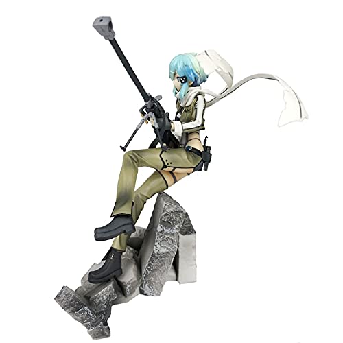 FABIIA Anime Sao Phantom Bullet Sinon Acción Figura 1/8 Sit Sit Sword Art Onlineo Pvc Pvc Modelo de Colección Pvc Estatú