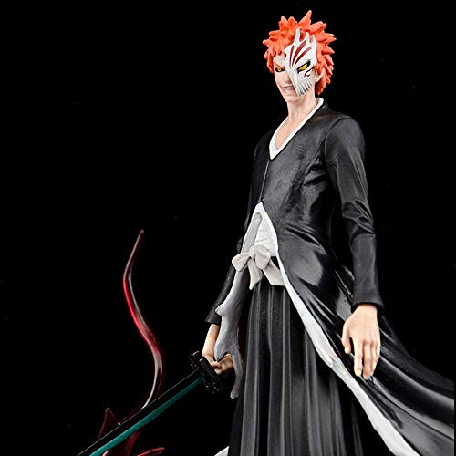 FABIIA Bleach Kurosaki Ichigo Arrancar Máscara Anime Figura-Animaciones Modelo de Personaje-Decoración Del Hogar-Decoración Del Automóvil, Modelo Figura Anime Coleccionable.(23Cm)