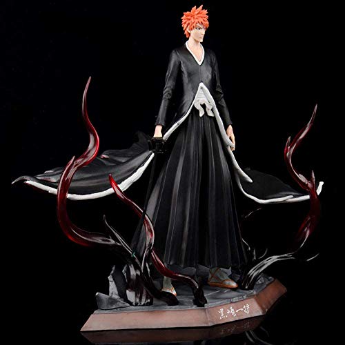 FABIIA Bleach Kurosaki Ichigo Arrancar Máscara Anime Figura-Animaciones Modelo de Personaje-Decoración Del Hogar-Decoración Del Automóvil, Modelo Figura Anime Coleccionable.(23Cm)