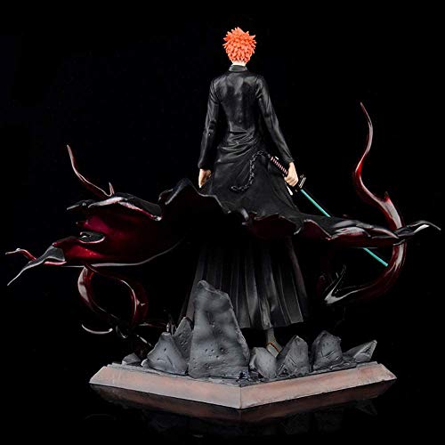 FABIIA Bleach Kurosaki Ichigo Arrancar Máscara Anime Figura-Animaciones Modelo de Personaje-Decoración Del Hogar-Decoración Del Automóvil, Modelo Figura Anime Coleccionable.(23Cm)