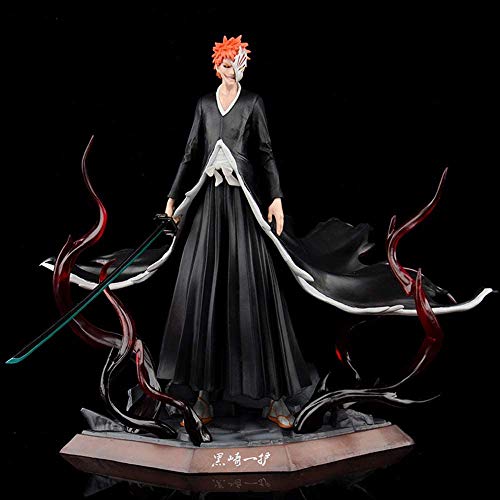 FABIIA Bleach Kurosaki Ichigo Arrancar Máscara Anime Figura-Animaciones Modelo de Personaje-Decoración Del Hogar-Decoración Del Automóvil, Modelo Figura Anime Coleccionable.(23Cm)