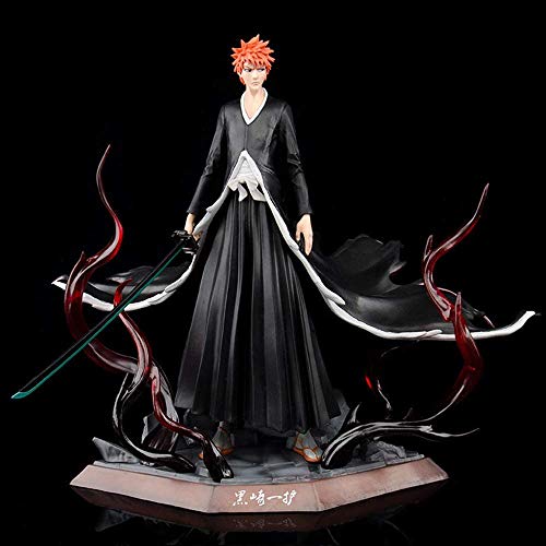 FABIIA Bleach Kurosaki Ichigo Arrancar Máscara Anime Figura-Animaciones Modelo de Personaje-Decoración Del Hogar-Decoración Del Automóvil, Modelo Figura Anime Coleccionable.(23Cm)