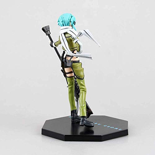 FABIIA Sword Art Onlineo Sinon Anime Figure 20Cm-Figurine Decoración Adornos Coleccionables Juguete Animaciones Modelo de Personaje.(Abcd