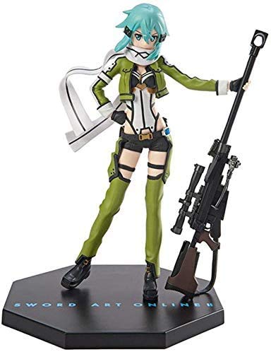 FABIIA Sword Art Onlineo Sinon Anime Figure 20Cm-Figurine Decoración Adornos Coleccionables Juguete Animaciones Modelo de Personaje.(Abcd