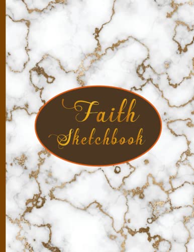 Faith Sketchbook: Personalized Marble Sketchbook With Name Faith | Perfect Gift For Girl Name Faith | Sketchbook For Art & Drawing And Sketching