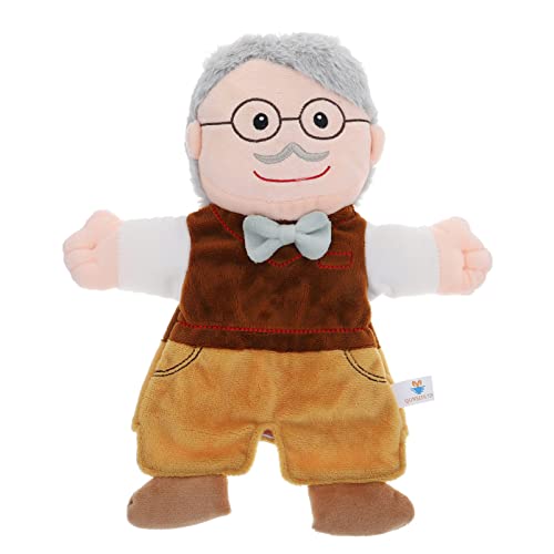 Family Pelush Hand Puppet Toys: Abuela Abuelo Familia Familia Mano Mano Pupones Fiesta Bolsa Filler Filler Filler para Pretender Imaginativo Play Papel- Jugar Storytelling Story