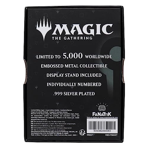 FANATTIK Magic The Gathering - Jace Beleren - Carte Plaquée Argent Collector