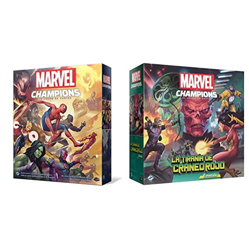 Fantasy Flight Games- Marvel Champions: El Juego de Cartas, Color (MC01ES) & Marvel Champions - La Tiranía de Cráneo Rojo - Juego de Cartas en Español