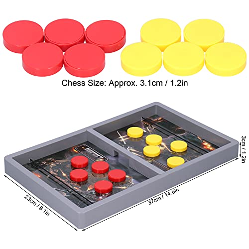 Fast Sling Puck Game, Sling Puck Game, Slingshot Games Toy, Paced Winner Juegos de mesa Juguetes para niños y adultos Tamaño grande(Ajedrez balístico militar)