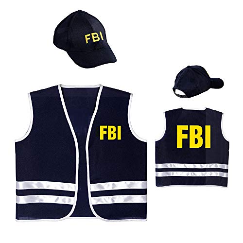 "FBI AGENT" (vest, cap) - (140 cm / 8-10 Years)