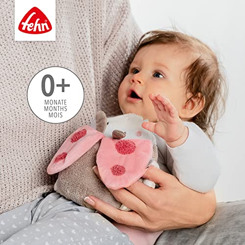 Fehn 068566 - Cojín de huesos de cereza con diseño de mariquita, cojín de calor y frío con un simpático diseño de mariquita, para bebés y niños pequeños a partir de 0 meses, tamaño: 18 cm