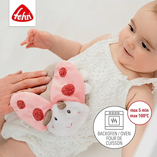 Fehn 068566 - Cojín de huesos de cereza con diseño de mariquita, cojín de calor y frío con un simpático diseño de mariquita, para bebés y niños pequeños a partir de 0 meses, tamaño: 18 cm