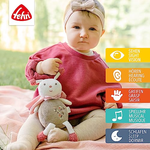 Fehn - Juguete musical con cuerda 154658, con mecanismo musical extraíble, para bebés y niños pequeños de 0 meses en adelante, dimensiones: 16 cm