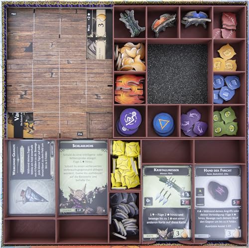 Feldherr Espuma Set + Organizer Insertos compatibles con Descent: Legends of The Dark - The Betrayer's War - Caja del Juego de Mesa