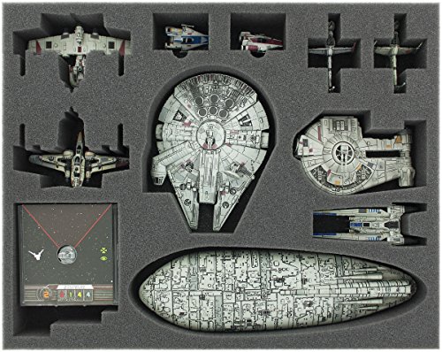 Feldherr FSJP050BO Bandeja de Espuma de 50 mm de tamaño Completo es Compatible con Star Wars X-Wing Falcon, YT-2400, U-Wing, Rebel Transport