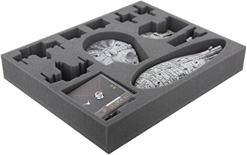 Feldherr FSJP050BO Bandeja de Espuma de 50 mm de tamaño Completo es Compatible con Star Wars X-Wing Falcon, YT-2400, U-Wing, Rebel Transport