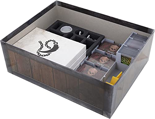 Feldherr Organizador Bandeja de Espuma Compatible con Gloomhaven: Jaws of The Lion - Caja del Juego de Mesa