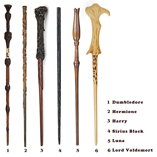 FemKey Varita Mágica de Lujo, Varita Mágica de Harry con Caja de Ollivander, Accesorios para Disfraces, para Brujas y Magos-Wand (Potter)