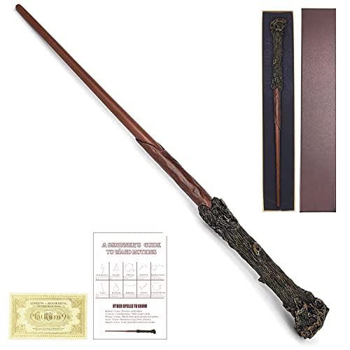 FemKey Varita Mágica de Lujo, Varita Mágica de Harry con Caja de Ollivander, Accesorios para Disfraces, para Brujas y Magos-Wand (Potter)