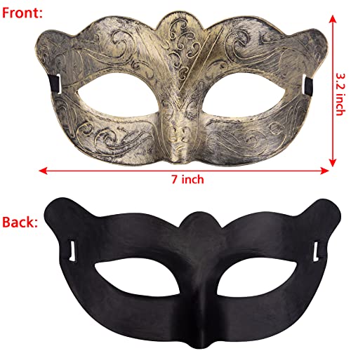 FEQO 32 Piezas Máscaras Venecianas Mascarada Máscara Vintage Mascarada Antique Mascaras Media Cara Máscara Hombres Mujeres para Carnaval Halloween Disfraz