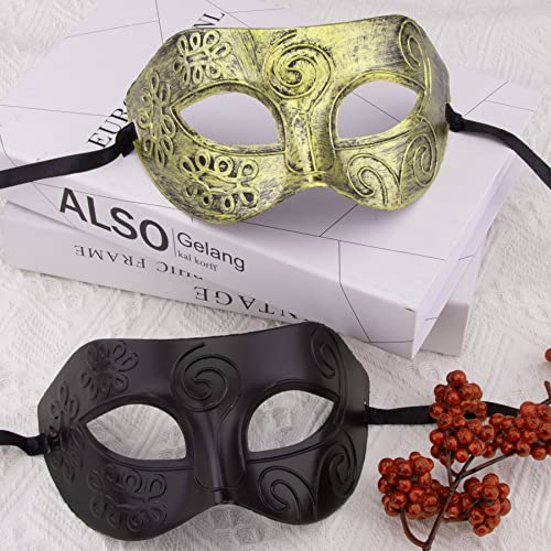 FEQO 48 Piezas Máscara Mascarada Venecianas Hombres Mujeres Máscara Vintage Mascarada Antique Mascaras Media Cara Máscara para Carnaval Halloween Disfraz