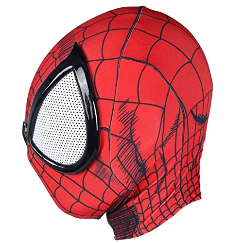 FHRBVIQ PS5 Spider Headgear Máscara De Cosplay Mascarada De Halloween Juego De Rol Cubierta De Cabeza Lycra Transpirable Capucha De Cara Completa (Color : I-Ultimate Spider 1, Size : One Size)