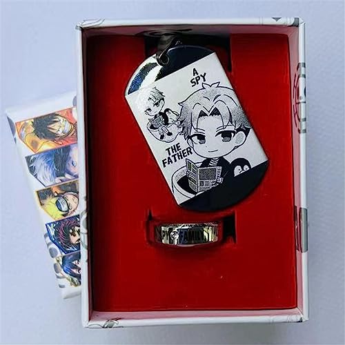 Figura 2 / Juego de Personajes de animación Chimera Collar Colgante Anillo Regalo muñeco 13