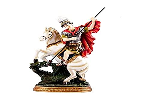 Figura San Jorge con EL Caballo Y EL DRAGÓN (12_cm)