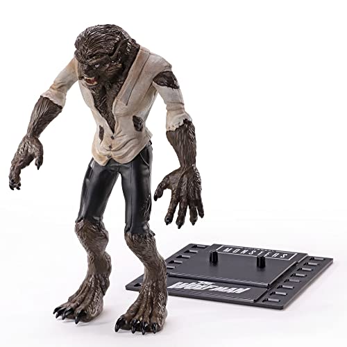 Figura the noble collection bendyfigs cine universal studios hombre lobo