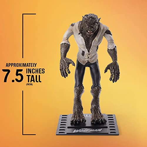 Figura the noble collection bendyfigs cine universal studios hombre lobo